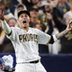 Manny Machado celebrates San Diego Padres reaching NLCS.